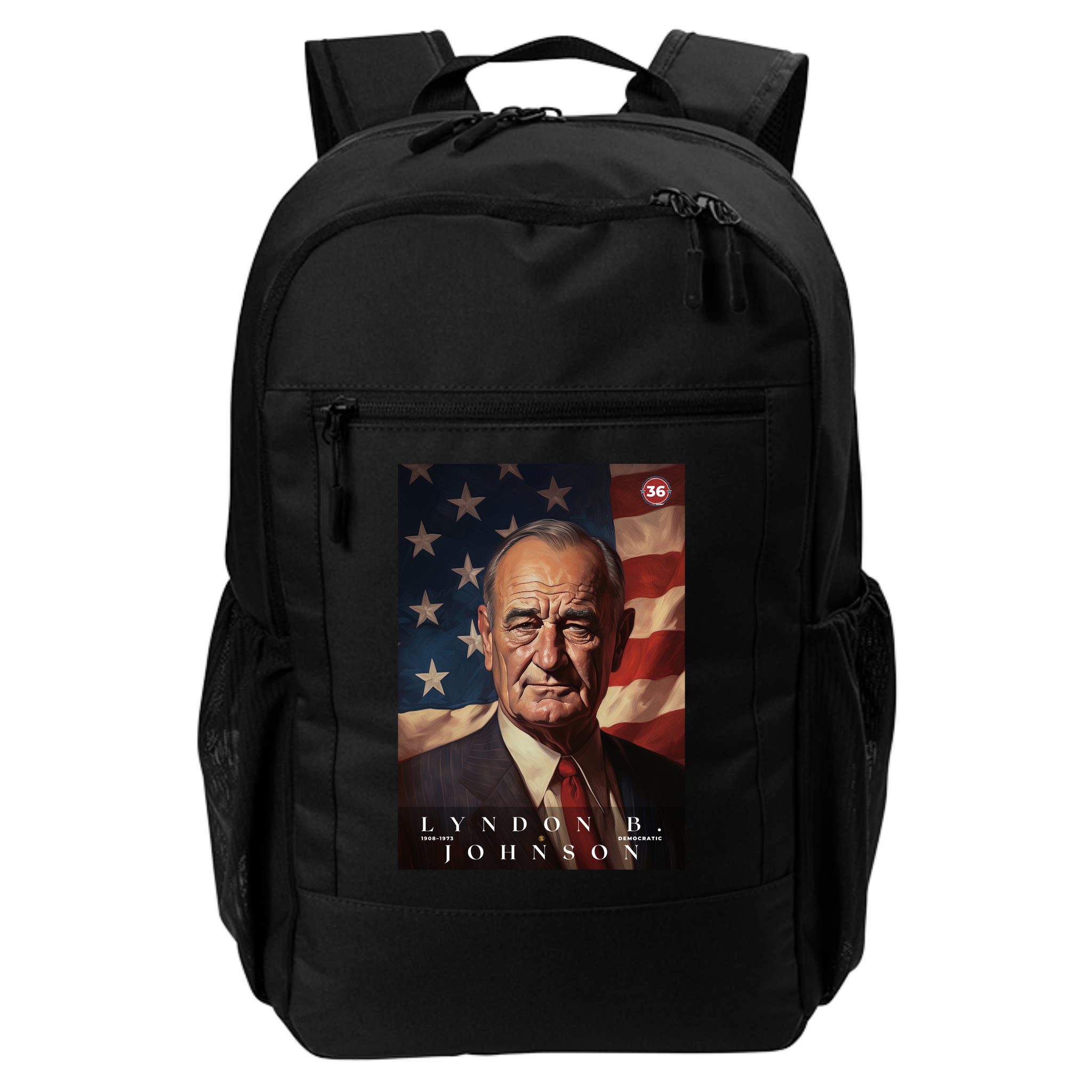 Lyndon Johnson 36th President Of The United States Portrait Backpack