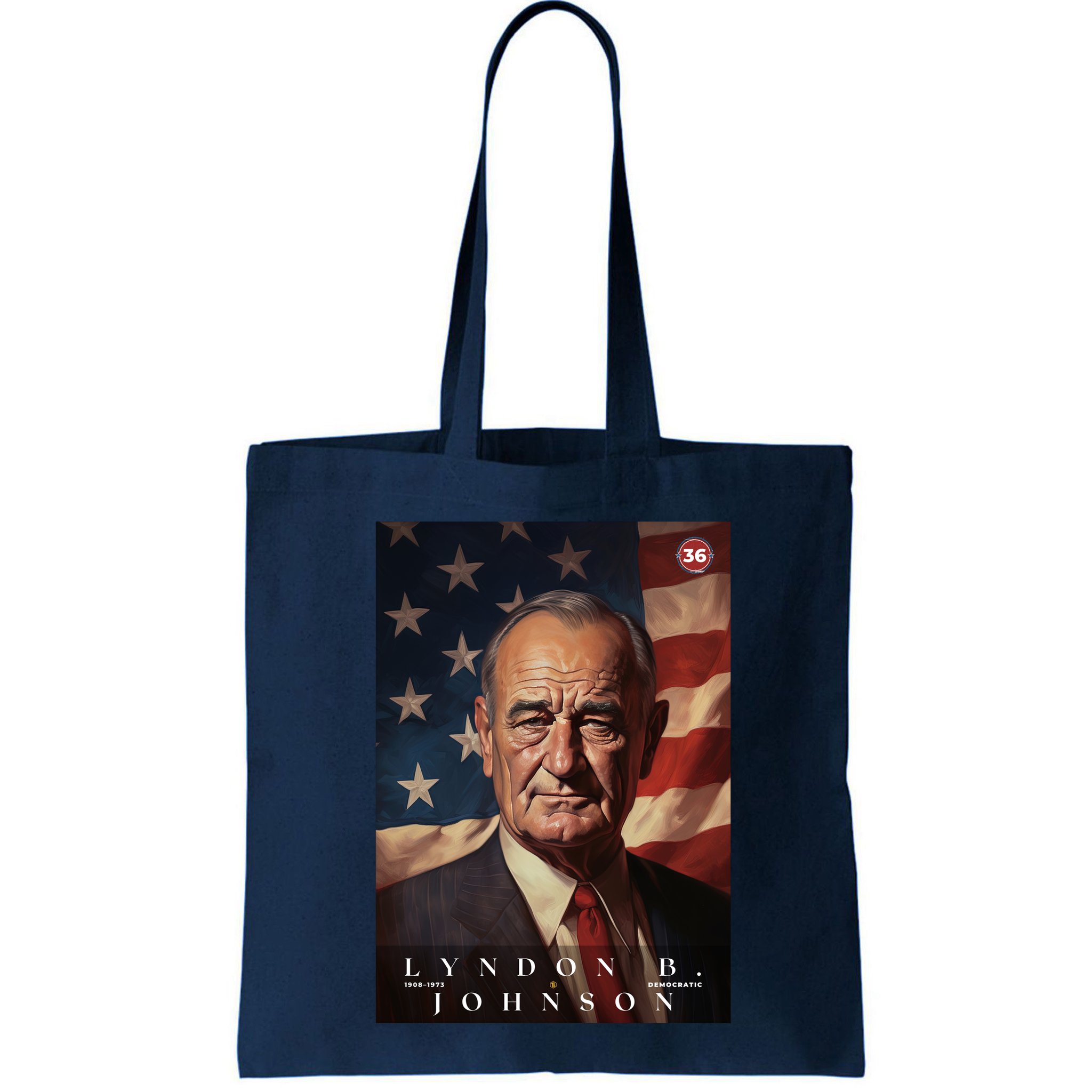 Lyndon Johnson 36th President Of The United States Portrait Bag