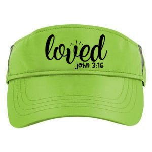 Loved John 3:16 Quote Adult Drive Performance Visor