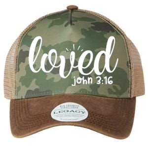 Loved John 3:16 Quote Legacy Tie Dye Trucker Hat