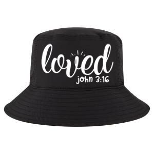 Loved John 3:16 Quote Cool Comfort Performance Bucket Hat