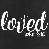 Loved John 3:16 Quote 25L Jumbo Tote