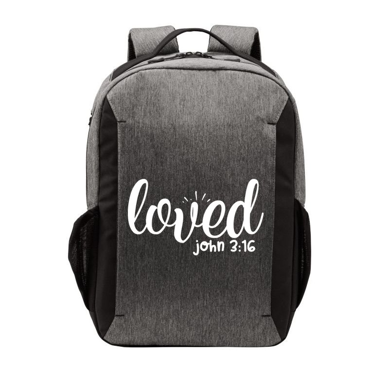 Loved John 3:16 Quote Vector Backpack