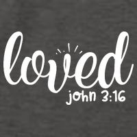 Loved John 3:16 Quote Vector Backpack