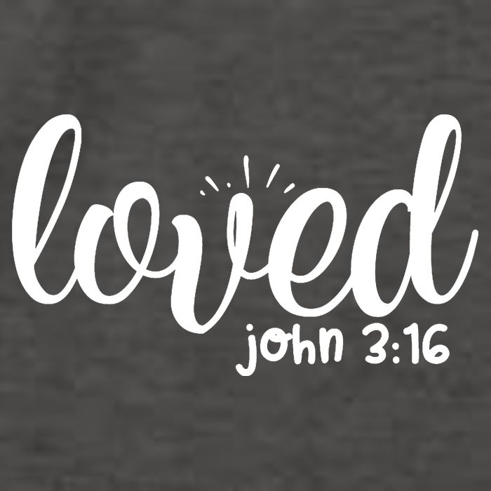 Loved John 3:16 Quote Vector Backpack