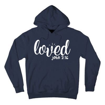 Loved John 3:16 Quote Tall Hoodie