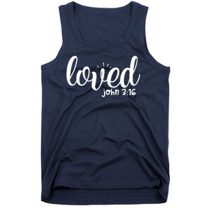 Loved John 3:16 Quote Tank Top