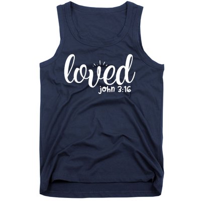 Loved John 3:16 Quote Tank Top