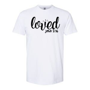 Loved John 3:16 Quote Softstyle CVC T-Shirt