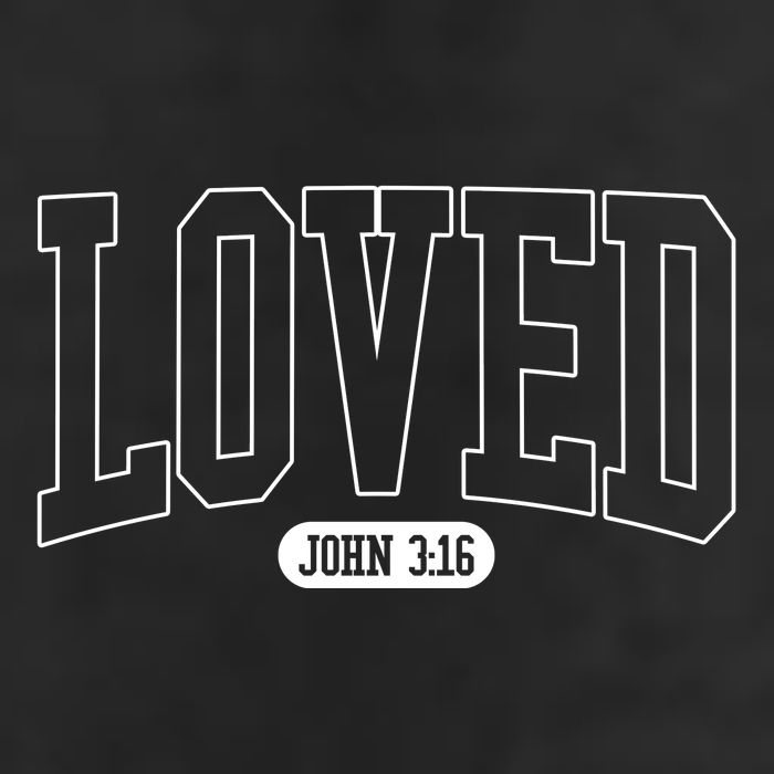 Loved John 3 16 7 Panel Mesh Trucker Snapback Hat