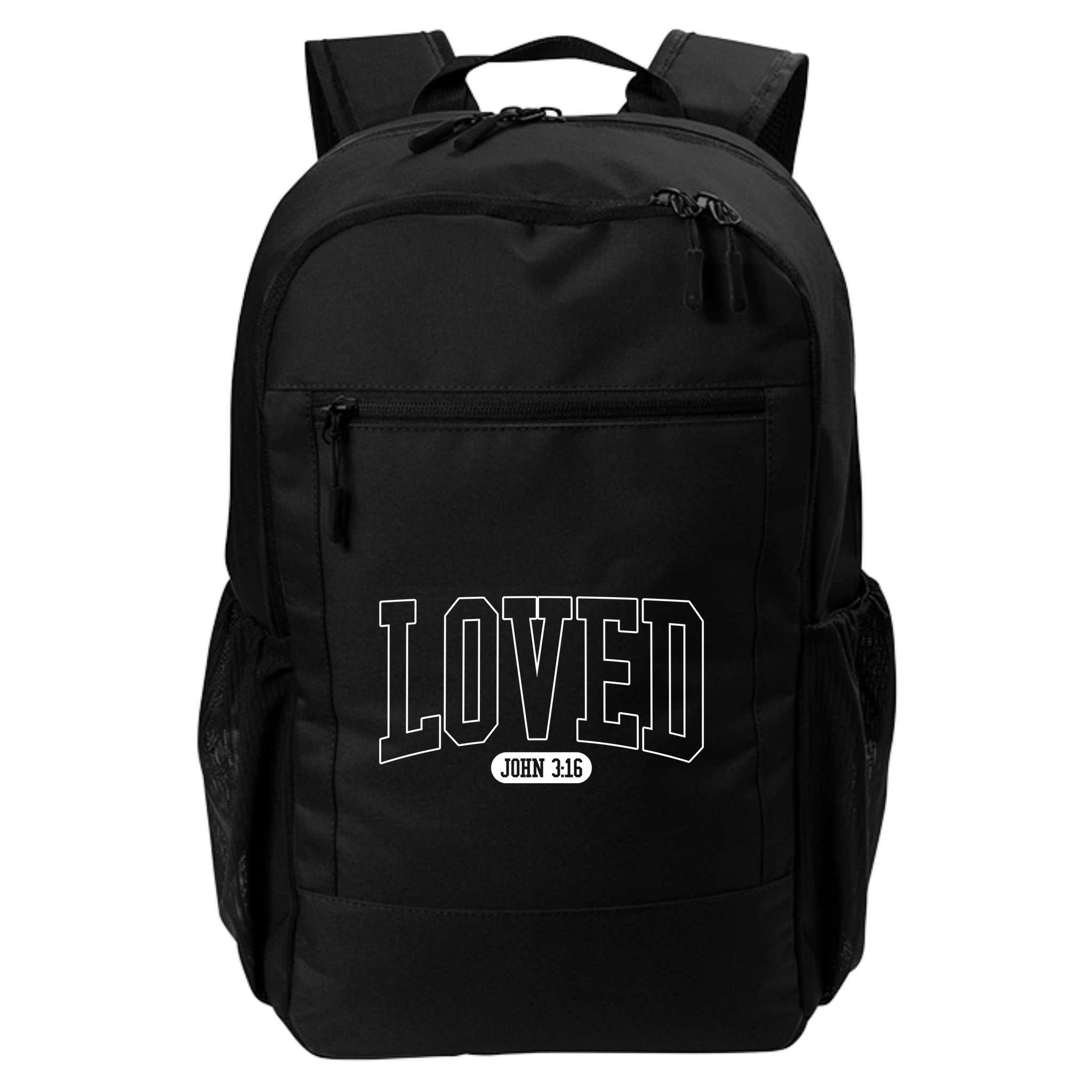 Loved John 3 16 Backpack