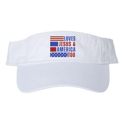 Love Jesus And America Too Visor