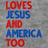 Loves Jesus And America Too Vintage Toddler Hoodie