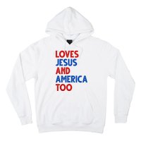 Loves Jesus And America Too Vintage Hoodie