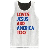 Loves Jesus And America Too Vintage Mesh Reversible Basketball Jersey Tank