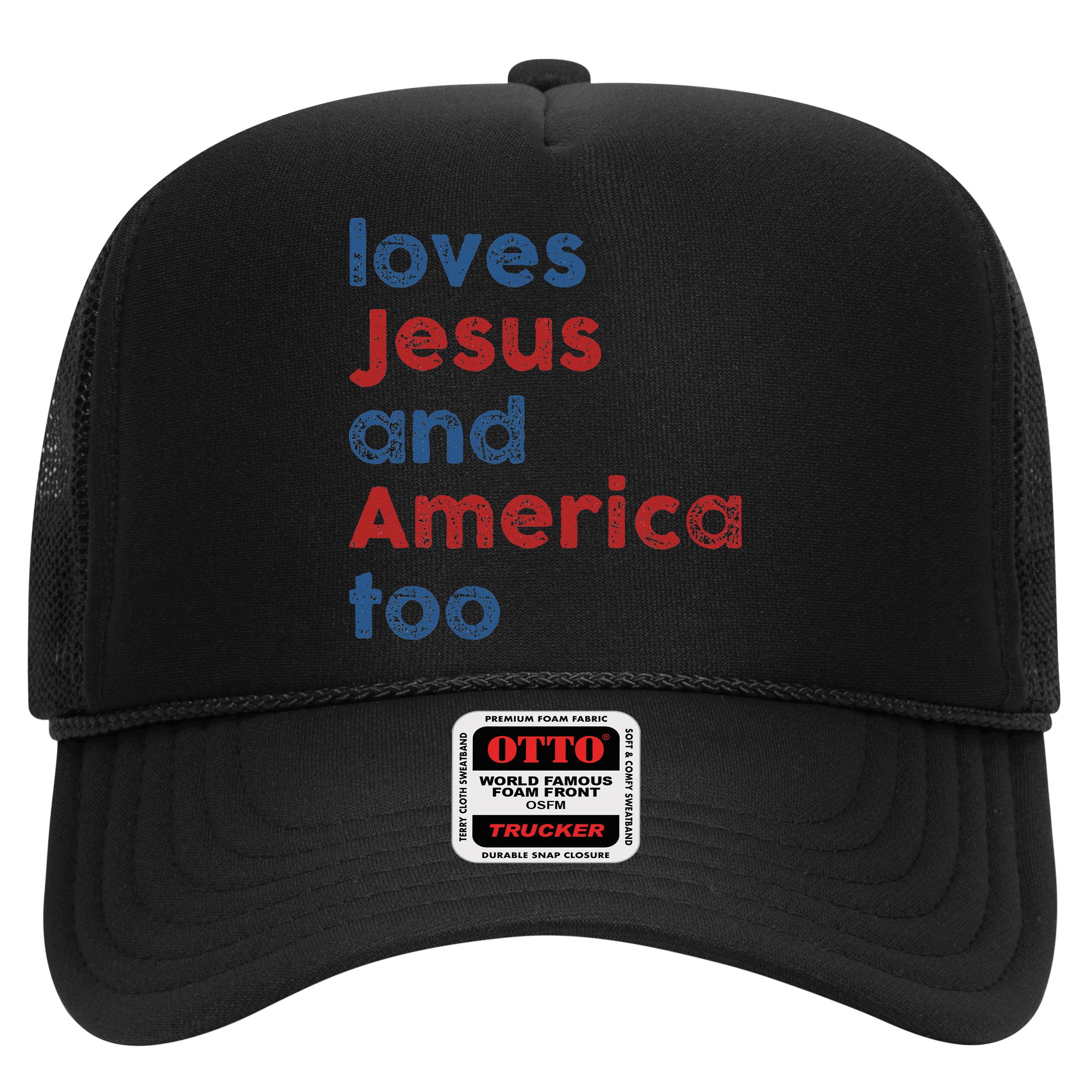 Loves Jesus And America Too 4th of July Proud Hat