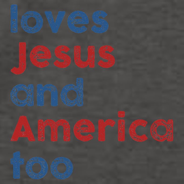 Loves Jesus And America Too 4th of July Proud Vector Backpack