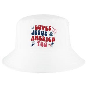 Loves Jesus And America Too Cool Comfort Performance Bucket Hat