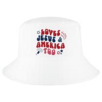 Loves Jesus And America Too Cool Comfort Performance Bucket Hat