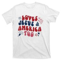 Loves Jesus And America Too T-Shirt