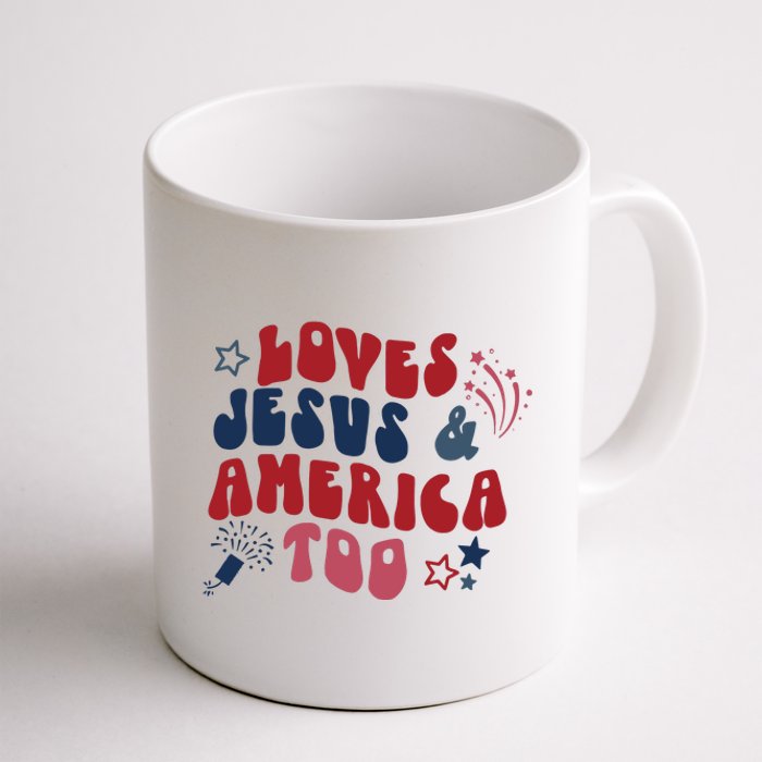 Loves Jesus And America Too Coffee Mug