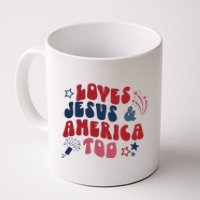 Loves Jesus And America Too Coffee Mug