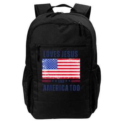 Loves Jesus and America Too Daily Commute Backpack