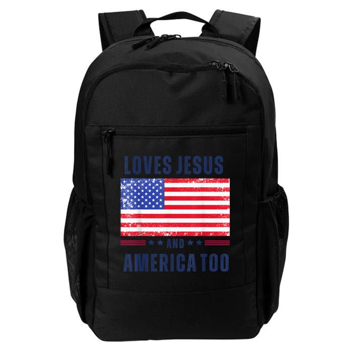 Loves Jesus and America Too Daily Commute Backpack