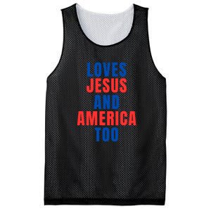 Loves Jesus And America Too 1776 Patriotic Mesh Reversible Basketball Jersey Tank