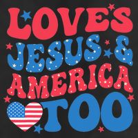Loves Jesus And America Too 4th Of July Christian Women Hat