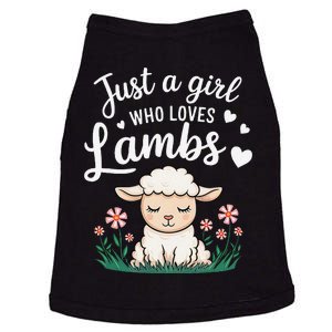 Lamb Just A Girl Who Loves Lambs Cute Animals Lover Doggie Tank