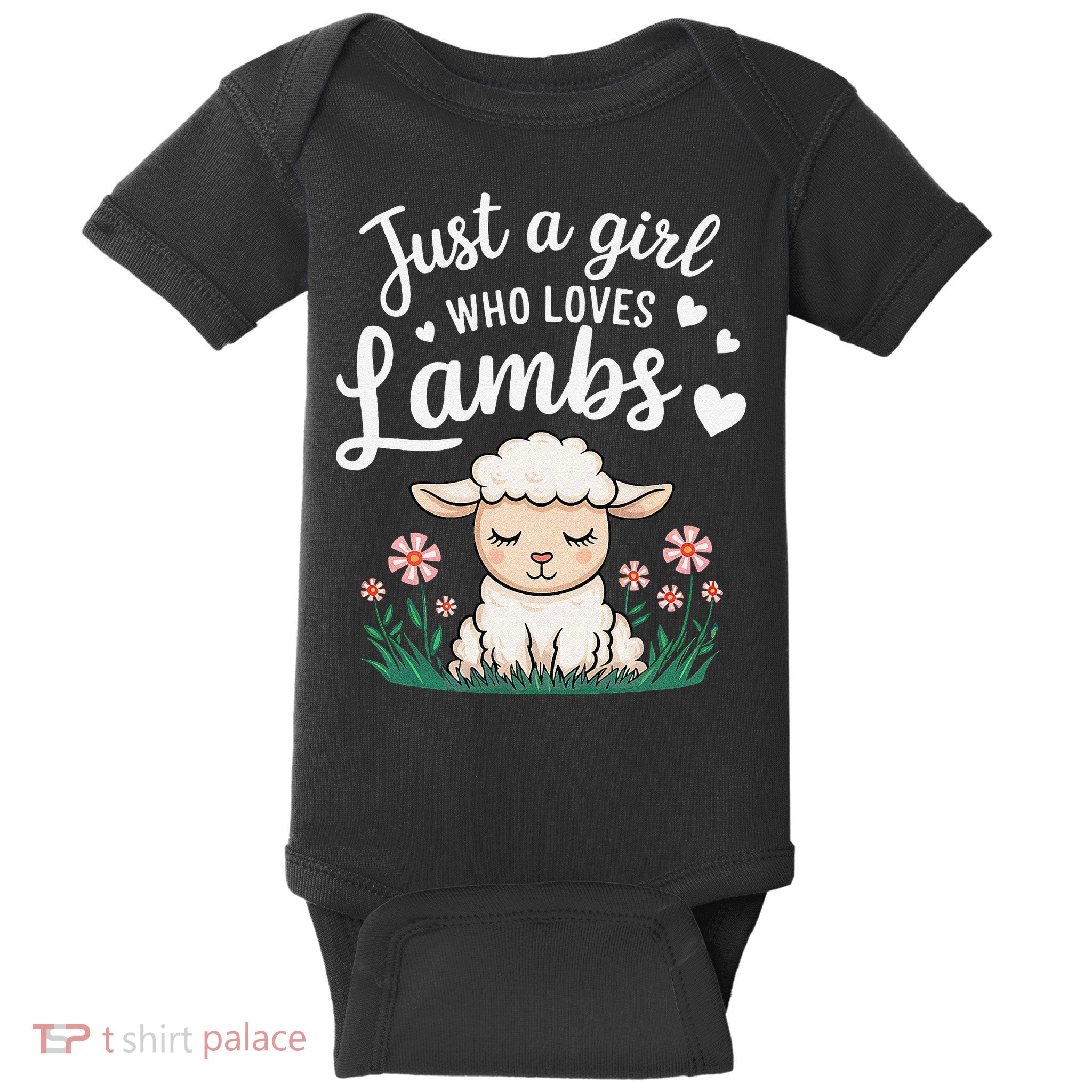 Lamb Just A Girl Who Loves Lambs Cute Animals Lover Baby Bodysuit