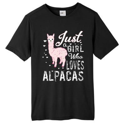 LVGTeam Just a Who Loves ALPACAS Tall Fusion ChromaSoft Performance T-Shirt