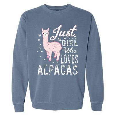 LVGTeam Just a Who Loves ALPACAS Garment-Dyed Sweatshirt