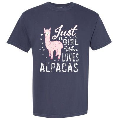 LVGTeam Just a Who Loves ALPACAS Garment-Dyed Heavyweight T-Shirt