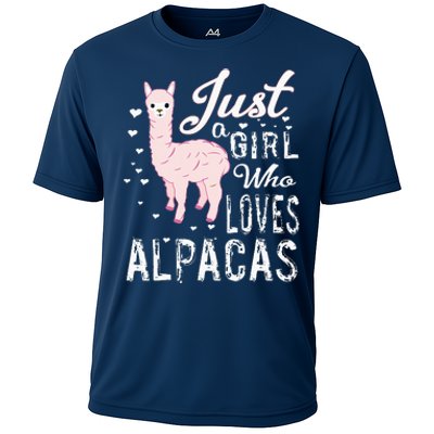 LVGTeam Just a Who Loves ALPACAS Cooling Performance Crew T-Shirt