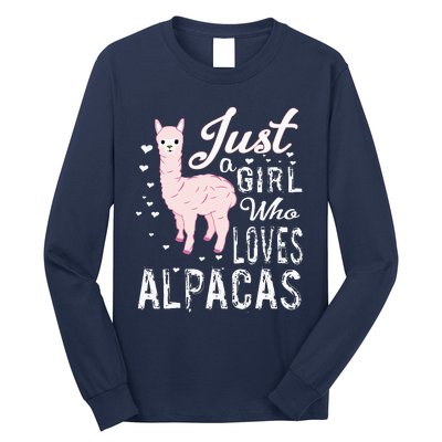 LVGTeam Just a Who Loves ALPACAS Long Sleeve Shirt