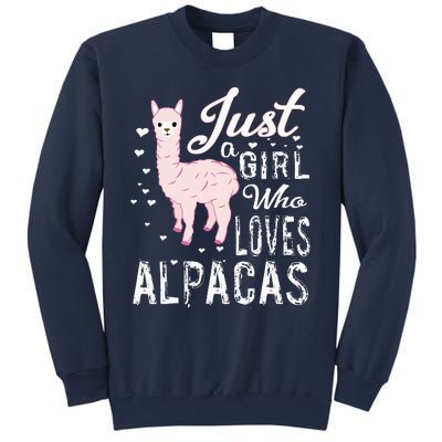 LVGTeam Just a Who Loves ALPACAS Sweatshirt