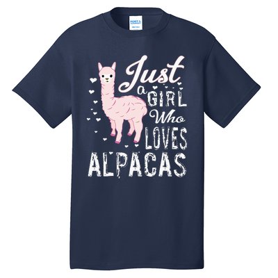 LVGTeam Just a Who Loves ALPACAS Tall T-Shirt