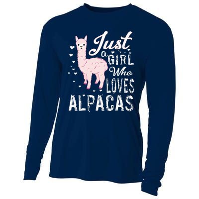 LVGTeam Just a Who Loves ALPACAS Cooling Performance Long Sleeve Crew