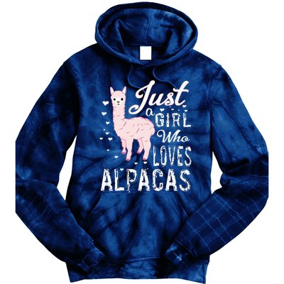 LVGTeam Just a Who Loves ALPACAS Tie Dye Hoodie