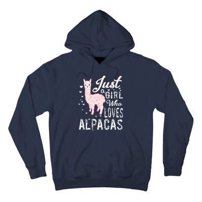 LVGTeam Just a Who Loves ALPACAS Tall Hoodie