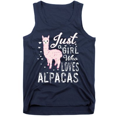 LVGTeam Just a Who Loves ALPACAS Tank Top