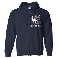 LVGTeam Just a Who Loves ALPACAS Full Zip Hoodie