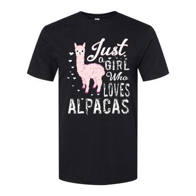 LVGTeam Just a Who Loves ALPACAS Softstyle CVC T-Shirt