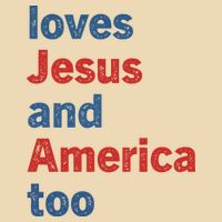 Loves Jesus And America Too Zip Tote Bag