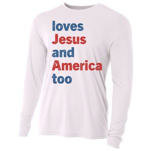 Loves Jesus And America Too Cooling Performance Long Sleeve Crew