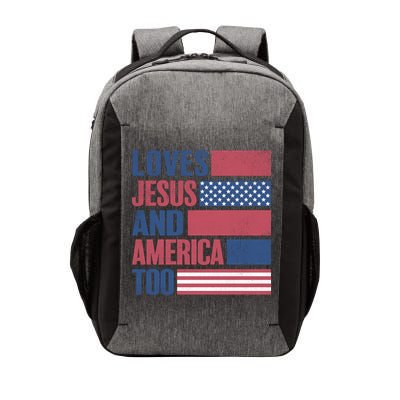 Love Jesus America Too Vector Backpack
