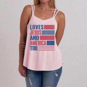 Love Jesus America Too Women's Strappy Tank