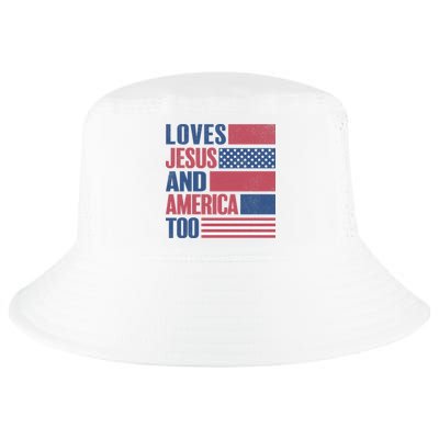Love Jesus America Too Cool Comfort Performance Bucket Hat